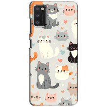 Чехол с рисунком кот на Xiaomi POCO M3 (Коллаж котов)