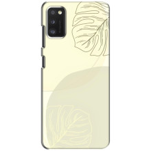 Чехол цветочный дизайн для Xiaomi POCO M3 – Зелёный фон