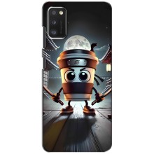 Чехол с мемом Тралалело тралала на Xiaomi POCO M3 (Капучино асасино)