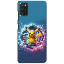 Чехол с Пикачу на Xiaomi POCO M3 (Лого Пикачу)