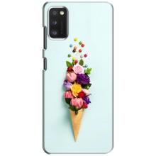 Чехлы с тематикой "ЦВЕТЫ" на Xiaomi POCO M3 (Цветок-мороженное)