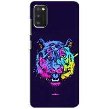 Силиконовый бампер с картинкой животных для Xiaomi POCO M3 (Тигр-Арт)