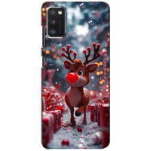 Яркий чехол для Xiaomi POCO M3 с Зимними Оленятами – Олень среди подарков
