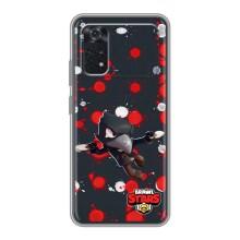 Бампер (ТПУ) с принтом Brawl Stars на Поко М4 про (4G) – Черный Ворон