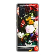 Брендновые Чехлы для Xiaomi POCO M4 Pro 4G - (PREMIUMPrint) (Nike цветы)