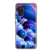 Чохли КОСМОС  на Xiaomi POCO M4 Pro 4G – Сині планети