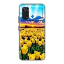 Чохли з картинкою (Тюльпани) на Поко М4 про (4G) – Жовті тюльпани