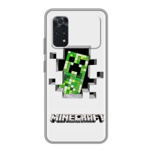 Чохол Майнкрафт на Xiaomi POCO M4 Pro 4G (AlphaPrint) Minecraft (кріпер Майнкрафт)