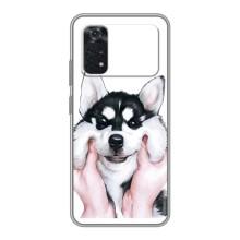 Бампер для Xiaomi POCO M4 Pro 4G з картинкою "Песики" (Собака Хаскі)