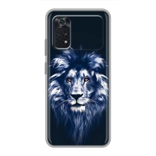 Чохол з картинкою ЛЕВ для Xiaomi POCO M4 Pro 4G (VPrint) (Синій Лев)