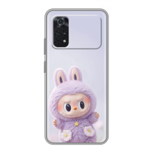 Чехол с принтом Лабубу для Xiaomi POCO M4 Pro 4G – Фиолетовый Лабубу