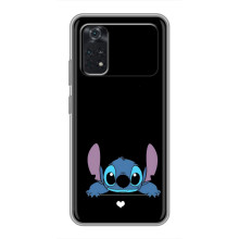 Чехол с принтом Стич на Xiaomi POCO M4 Pro 4G (Стич на черном)