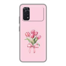 Чохол з розовим принтом для Xiaomi POCO M4 Pro 4G (Букет квітів)