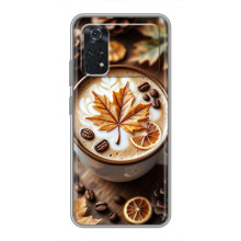 Чехол с уникальным дизайном «Осень с кофе» для Xiaomi POCO M4 Pro 4G – Пряный кофе