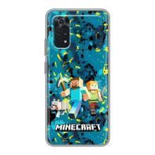 Чехлы для Xiaomi POCO M4 Pro 4G (Персонажи Майн Крафт) (Майнкрафт)