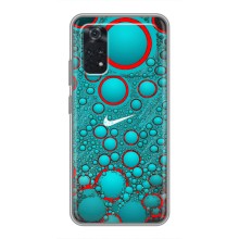 Силиконовый Чехол на Xiaomi POCO M4 Pro 4G с картинкой Nike (Найк зеленый)