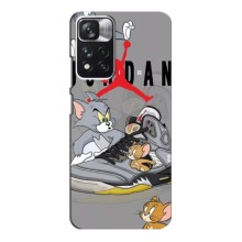 Силиконовый Чехол Nike Air Jordan на Поко М4 про (4G) (Air Jordan)