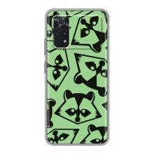 Силиконовый Чехол с Енотами на Xiaomi POCO M4 Pro 4G – Мордочки Енота