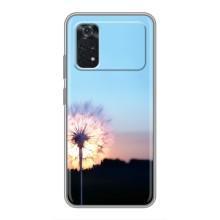 Силиконовый Чехол с одуванчиками на Xiaomi POCO M4 Pro 4G – Закат с одуванчиком