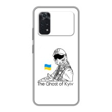 Захисні чохли (Призрак Киева) для Xiaomi POCO M4 Pro 4G (AlphaPrint) (Льотчик Києва)