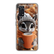 Печатный чехол «Зверята с кофе» для Xiaomi POCO M4 Pro 4G