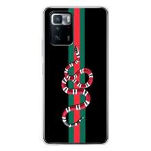 Чехлы Бренд GUCCI для Xiaomi POCO X3 GT – Змей Гуччи