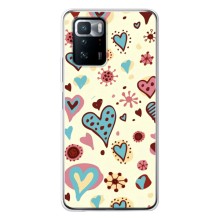 Чехлы для любимой на Поко X3 GT (VPrint) (Сердечки)