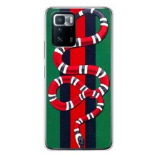 Чохли  GUCCI для Сяомі POKO X3 GT (AlphaPrint) (Gucci змія)