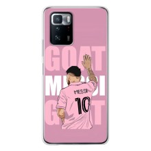 Чехлы Лео Месси в Майами на Xiaomi POCO X3 GT (GOAT MESSI)