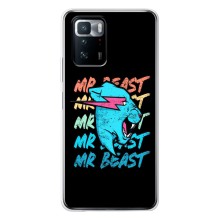 Чехлы Мистер Бист для Поко X3 GT (logo Mr beast)