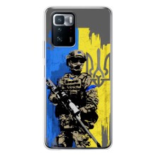 Чехлы с картинкой ЗСУ для Xiaomi POCO X3 GT (AlphaPrint) (АРТ солдат)