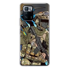 Чехлы с картинкой ЗСУ для Xiaomi POCO X3 GT (AlphaPrint) (Воин ВСУ)
