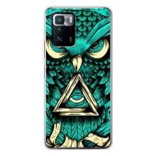 Чохли з принтом СОВИ для Xiaomi POCO X3 GT – Зелена сова