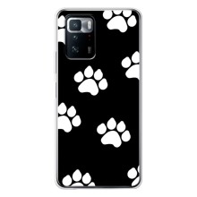 Чехлы с собаками для Xiaomi POCO X3 GT (VPrint) (Следы собаки)