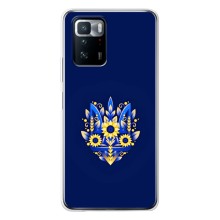 Чохли для Xiaomi POCO X3 GT Укр. Символіка (AlphaPrint) (Квітковий Герб)