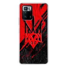 Чехлы УПА (Красно-Чёрный) на Xiaomi POCO X3 GT – Герб в цвете УПА