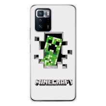 Чехол Майнкрафт на Xiaomi POCO X3 GT (AlphaPrint) Minecraft (крипер Майнкрафт)