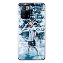 Чехол Месси футболист для Xiaomi POCO X3 GT (Месси в Аргентине)