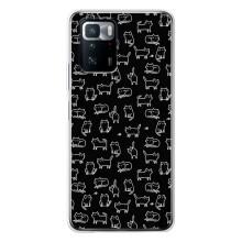 Чехол на тематику: Коты для Xiaomi POCO X3 GT – Котики на черном