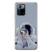 Чехол NASA для Xiaomi POCO X3 GT (AlphaPrint) (Космонавт фото)