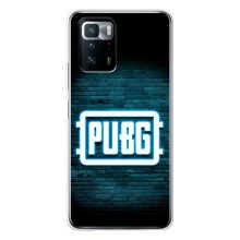Чехол PUBG для Поко X3 GT (AlphaPrint) (Лого PUBG)