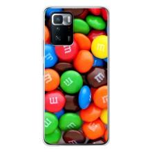 Чехол с изображением  вкусной еды для Xiaomi POCO X3 GT – Разноцветные M&M'S