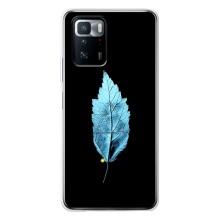 Чехол с картинками на черном фоне для Xiaomi POCO X3 GT – Листочек