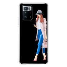 Чехол с картинкой Модные Девчонки Xiaomi POCO X3 GT – Девушка со смартфоном