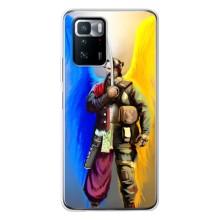 Чехол с картинкой (Патриотический КОЗАК) на Xiaomi POCO X3 GT – Козак с крыльями