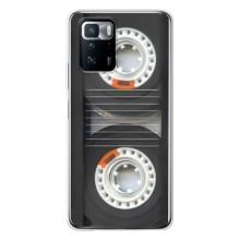 Чехол с Прикольным принтом на Xiaomi POCO X3 GT (Кассета магнитофона)