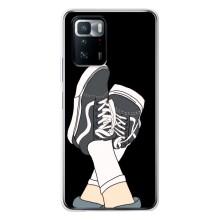 Чехол с Прикольным принтом на Xiaomi POCO X3 GT (Кеды)