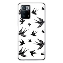 Чехол с птицами на Xiaomi POCO X3 GT (VPrint) (Ласточки)