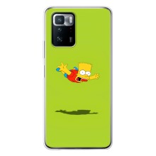 Чехол с Симпсонами для Xiaomi POCO X3 GT (VPrint) (Барт Симпсон)