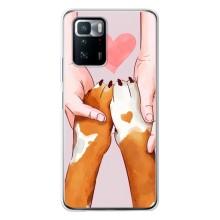 Чехол (ТПУ) Милые собачки для Xiaomi POCO X3 GT – Любовь к собакам